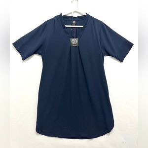 NWT Bobeau Women Dress Tunic Navy Blue size L